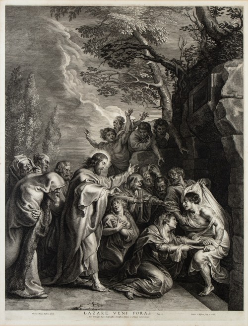 Lazare, veni foras, według Petera Paula Rubensa, Boëtius Adamsz Bolswert
