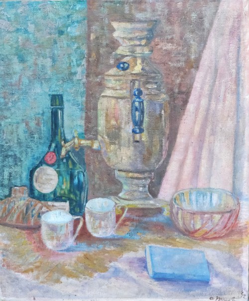 Martwa natura z samowarem, 1942, Paul Jean Martel