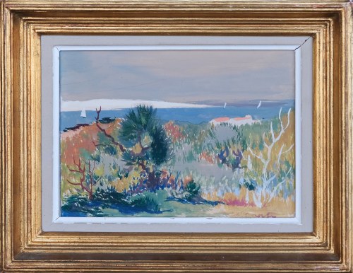 Pejzaż z żaglówkami, 1943, Eliasz Kanarek