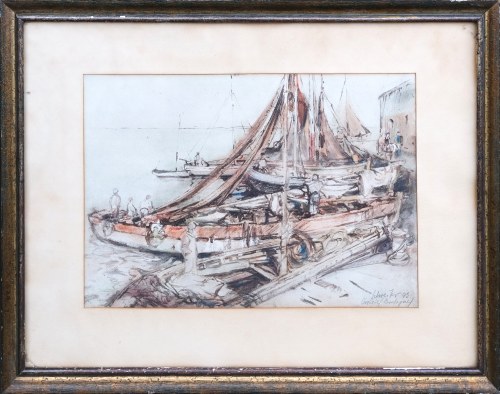 Port w Bretanii, 1943, Richard Schreiber