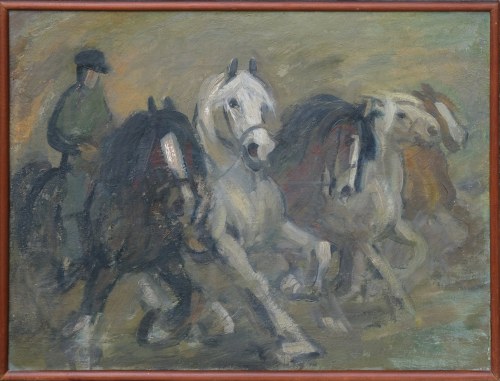 Konie i jeździec, Mieczysław Wątorski