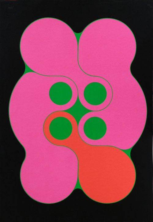 Kompozycja op - art, ok. 1970, Tuan Pham Ngoc