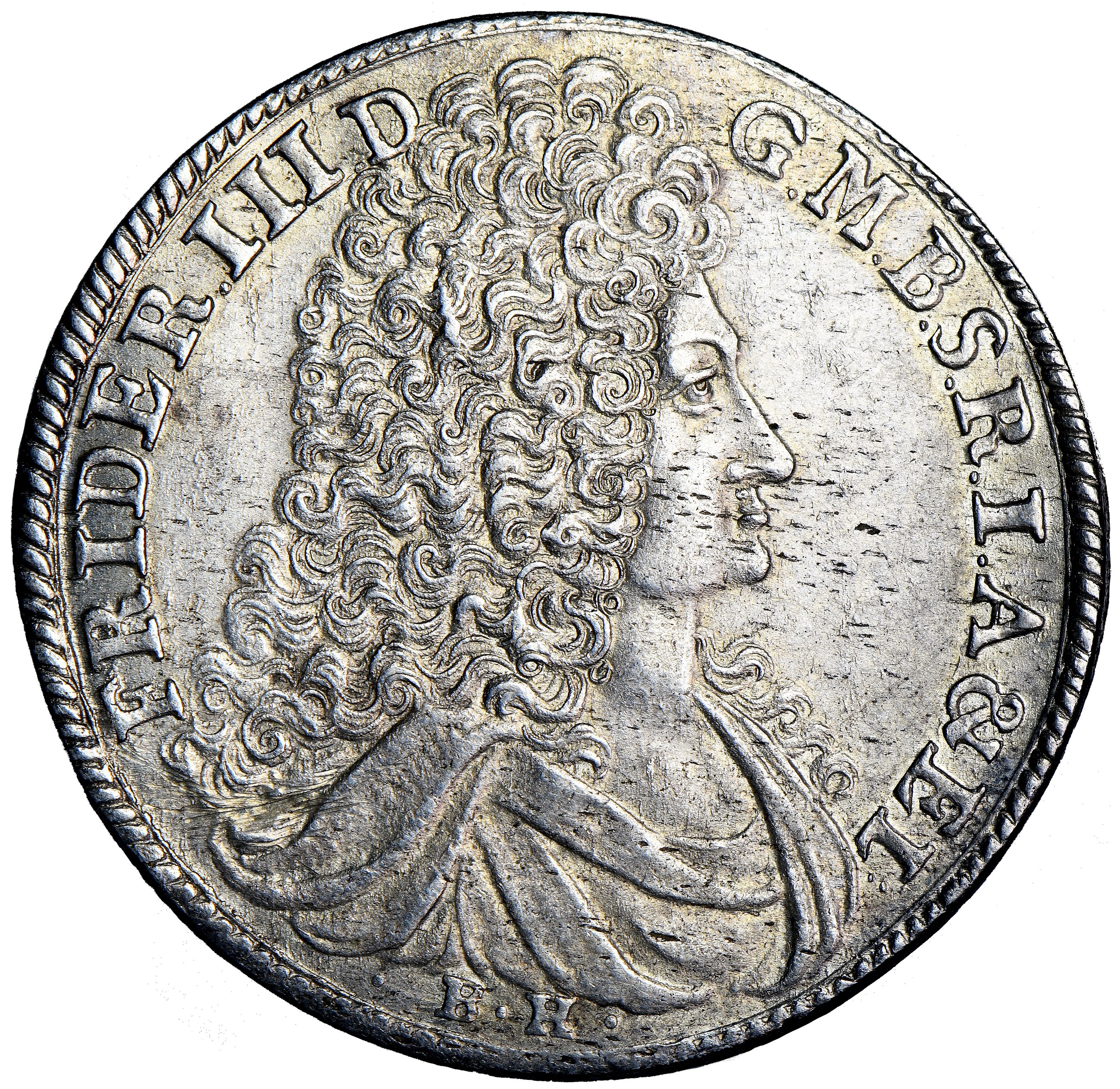 Germany, Brandenburg-Prussia, Frederick III, 2/3 thaler (guilder) 1693,  Minden, Bastian Hille - Online auction / Online bidding - Price - OneBid