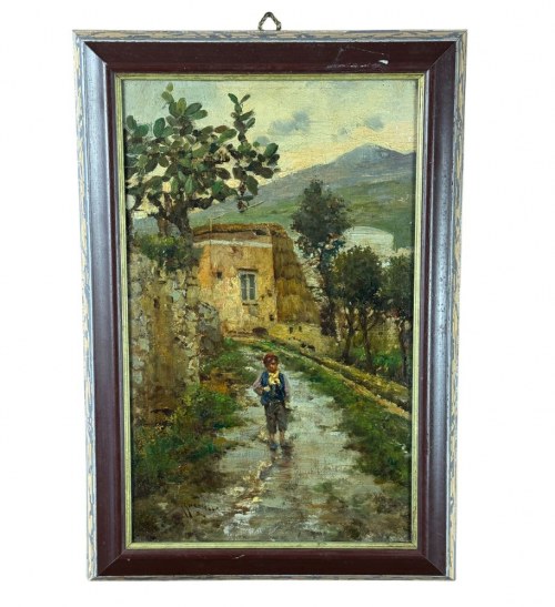 Wiejska droga z dzieckiem - Giardiello Giuseppe, Giuseppe Giardiello