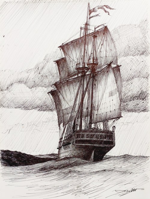 Statek, 2024, Waldemar Wroński
