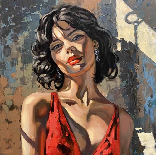 Lady in Red, 2024, Tatiana Filipowicz