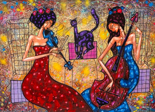 Serenada dla kota (Serenade for a cat), 2024, Wiktor Bezrukow