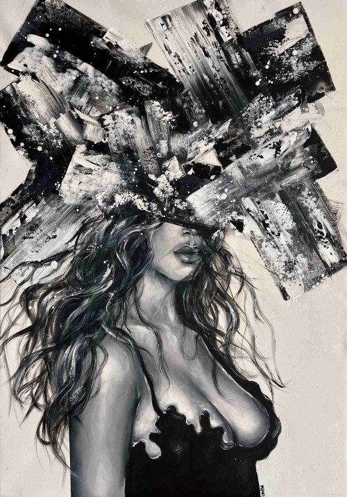 Black and White, 2024, Magdalena Malcharek
