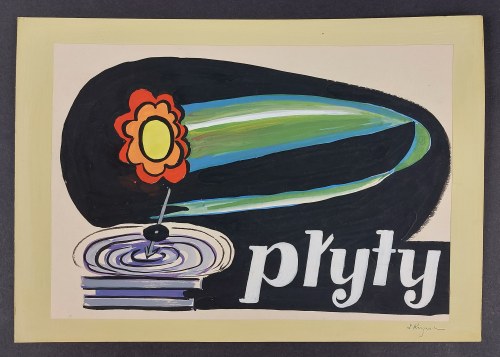 Projekt reklamy Płyty (dop. winylowe), Z. Kryńska