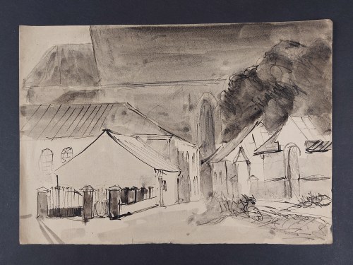 Architektura Sandomierza (?), lata 50-te XX w., M. Wodzińska