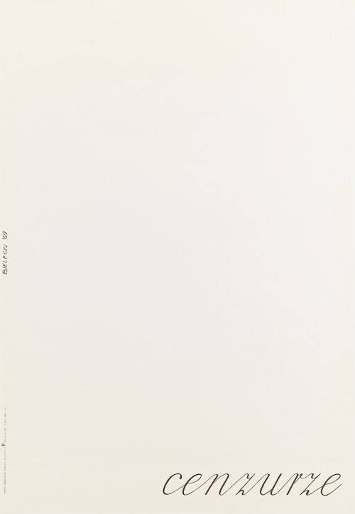 Cenzurze, proj. 1969, druk 1981, Czesław Bielecki