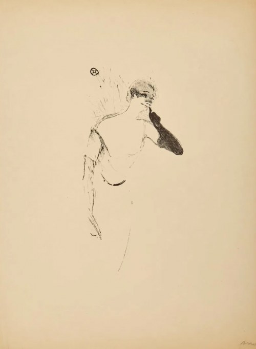 Columbine à Pierrot (Yvette Guilbert), Henri de Toulouse-Lautrec
