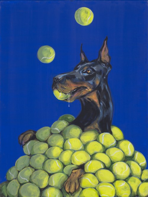Agassi's dog z cyklu Blue, 2025, Anna Kozłowska