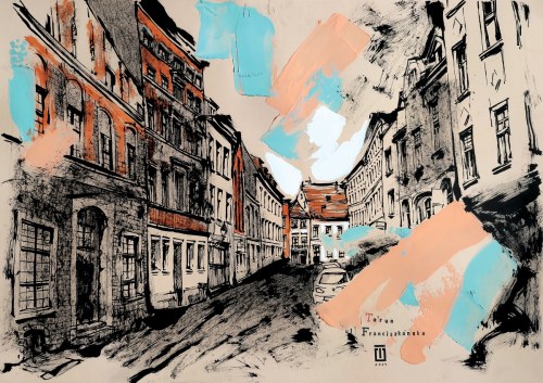 Szkic28. Toruń, ul. Franciszkańska, 2024, Tetiana Ocheredko