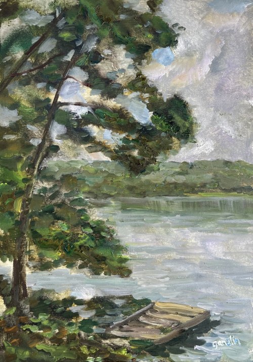Nad jeziorem, 2024, Alexander Ganelin