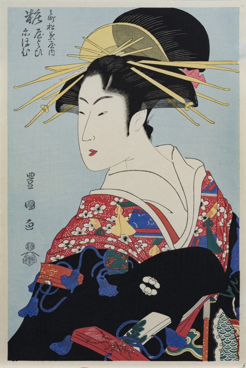 Kurtyzana Yosooi z Matsuby, Japonia, okres Showa, ok. 1960 r., Utagawa Toyokuni