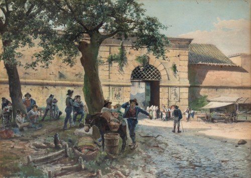 Porta Angelica w Rzymie, Ettore Roesler Franz
