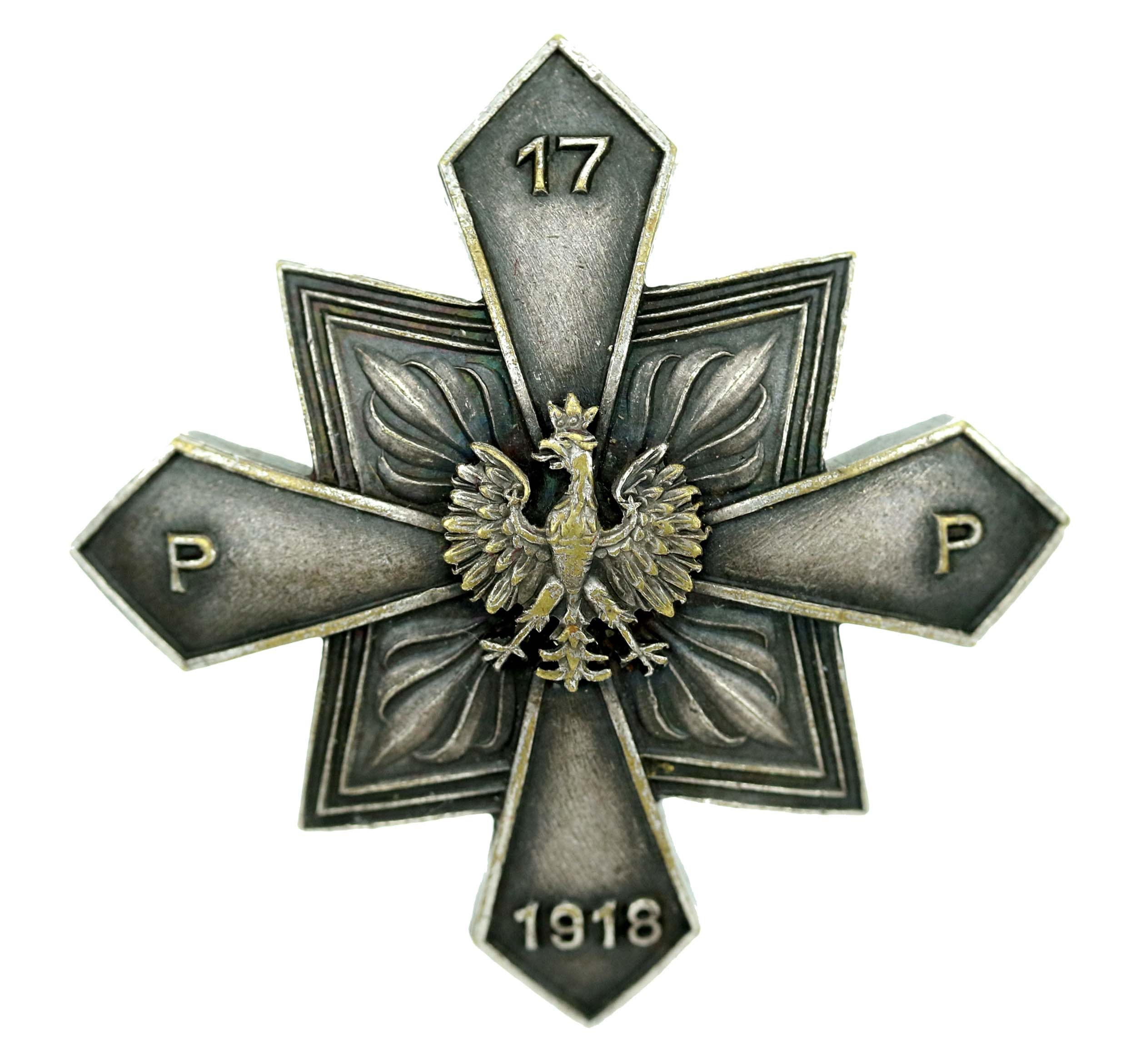 II RP, Odznaka 17 Pułk Piechoty (230) - Aukcja internetowa / Licytacja ...