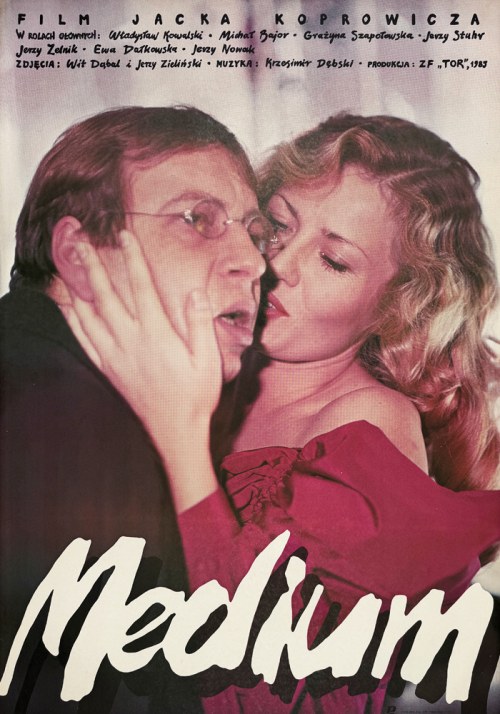 Medium, plakat filmowy, 1985, Witold Dybowski
