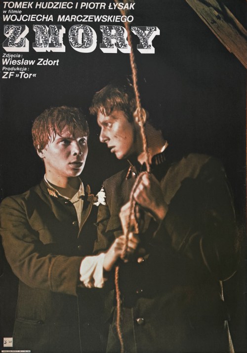 Zmory, plakat filmowy, 1979, Andrzej Krauze