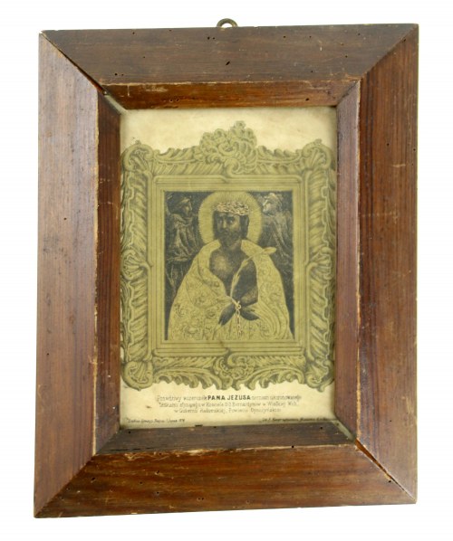 wizerunek Pana Jezusa. Lit. Kasprzykiewicza, 1876, Wielka Wola Pow. Opoczyński