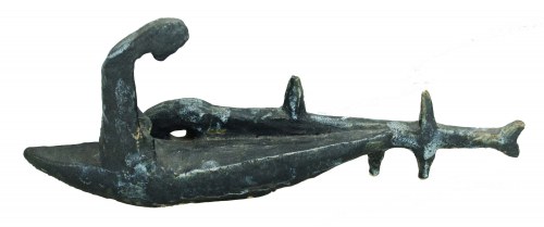 "Stary człowiek i morze", 1963. Ceramika, Hanna Oknińska-Wiśniewska