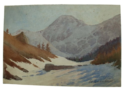 Górski krajobraz, 1918, Stanisław Barabasz