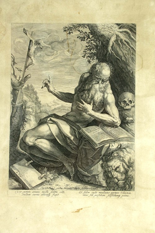 Święty Hieronim przed krucyfiksem, Justus Sadeler