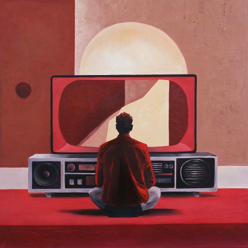 TV Screen - Red, 2025, Katarzyna Kwater-Więcek