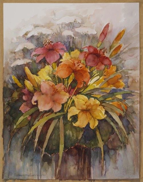 Kwiaty w wazonie, Adolf Inatowicz-Łubiański