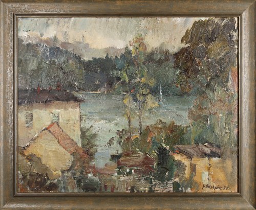 Widok na jezioro, 1983, Jan Dasewicz