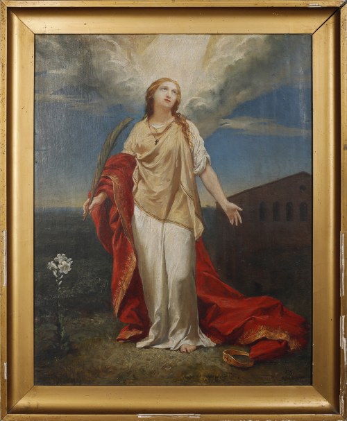 Św. Barbara, 1881, Franciszek Krudowski