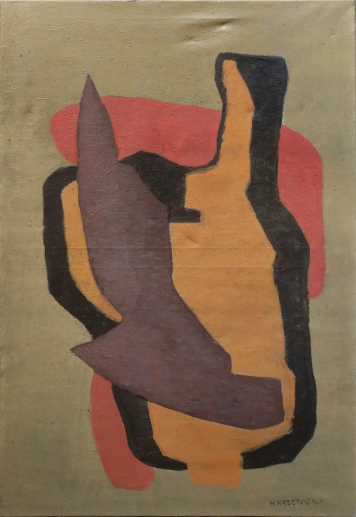 Kompozycja abstrakcyjna, 1957?, Hanna Krzetuska
