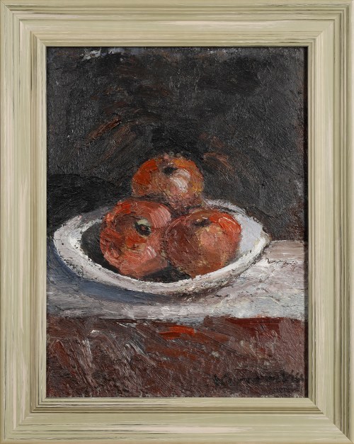 Martwa Natura z jabłkami, 1968, Andrzej Kurzawski