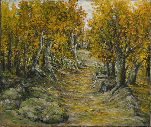 XX w., Pejzaż, 1986, Barbara Piekutowska