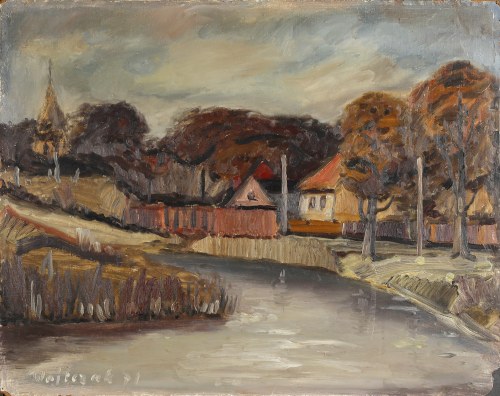 Pejzaż z okolic Jarocina, 1971, Władysław Wojtczak