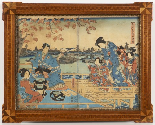 scena japońska, Utagawa Toyoharu