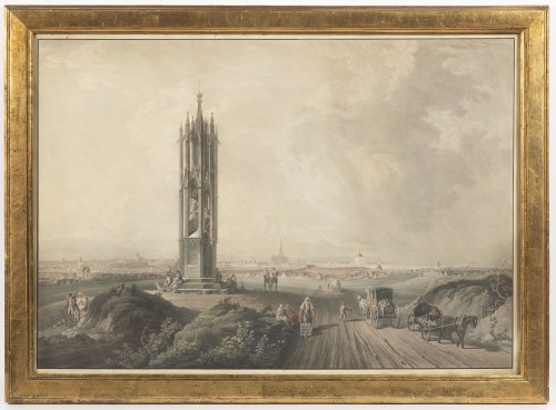 według obrazu Jos. Fischera (1769-1822), grawerowany widok Wiednia, XIX wiek