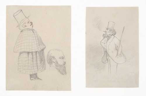 Dwa rysunki satyryczne, 1863, Victor Odescalchi