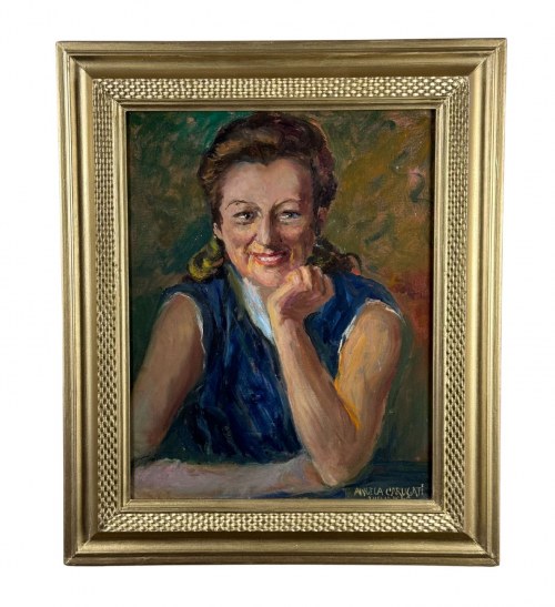 Portret kobiety - Angela Carugati (1881-1977), Angela Carugati