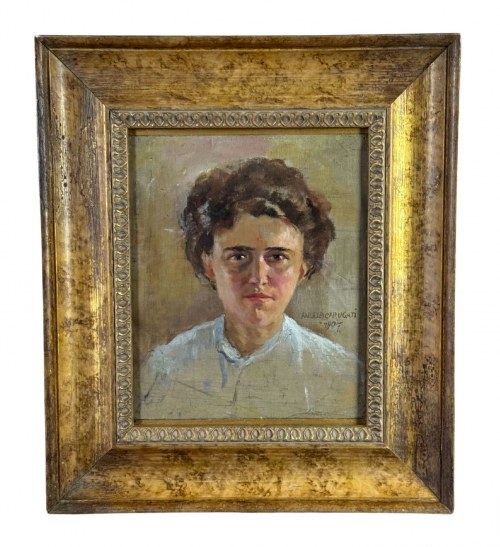 Portret kobiety - Angela Carugati (1881-1977), Angela Carugati