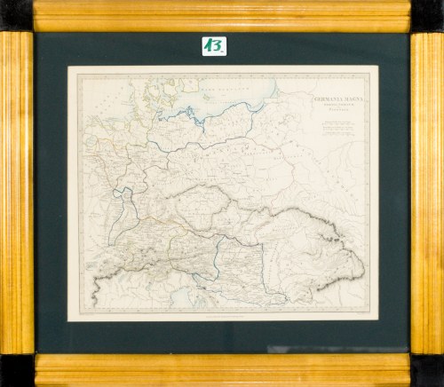 XIX wiek, MAPA Wielkie Niemcy, XIX wiek, Mapa Wielkie Niemcy