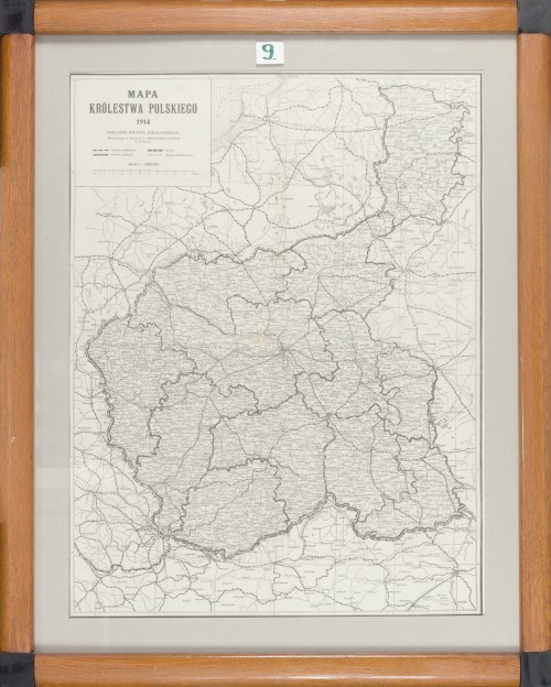 MAPA Królestwa polskiego 1914 roku, Mapa Królestwa Polskiego 1914 Roku