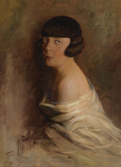 PORTRET DAMY, 1930, Antoni de Bradé