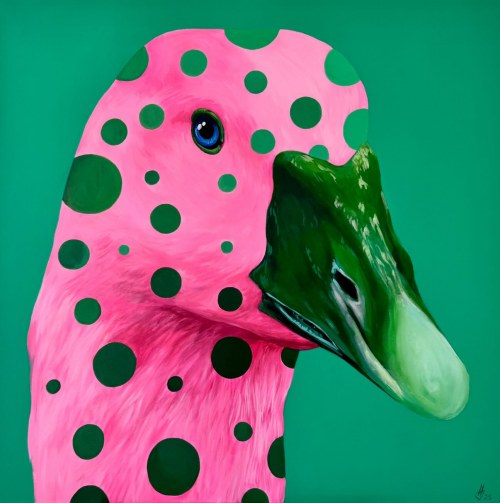 "Pink Goose", 2025, Ivanka Nechyporuk