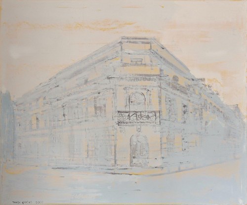 "Small palace on the corner, with a balcony", 2025, Jacek Łydżba