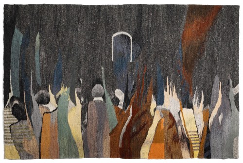 Kilim grzebyczkowy "Spektakl", Zakopiańskie Warsztaty Wzorcowe, 1990, Marek Kosowski