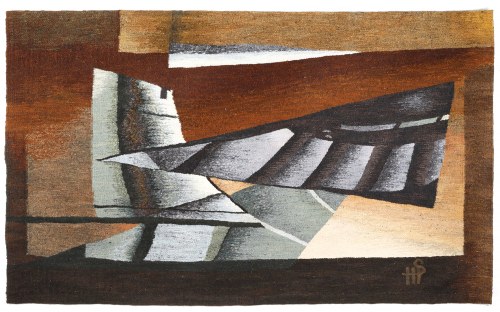 Kilim grzebyczkowy "Planetarium", Zakopiańskie Warsztaty Wzorcowe, 1990, Helena Sułkowska-Pawlik