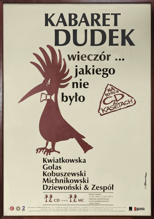 2001, Kabaret Dudek. Wieczór... Jakiego Nie Było. Afisz Reklamowy