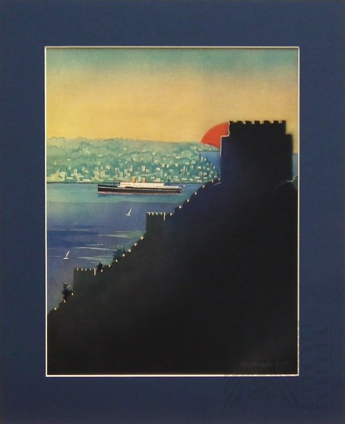 Transatlantyk "Kosiuszko" - linia Palestyńska, 1934, Atelier Girs-Barcz